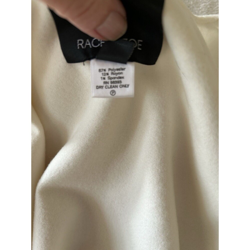 Rachel Zoe Women's Missy Fringed Cream Shawl Wrap - Picture 6 of 6